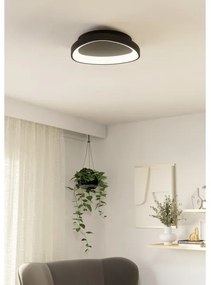 Plafonieră LED dimabilă Eglo 901584 LORETELLO LED/12W/230V negru + telecomandă