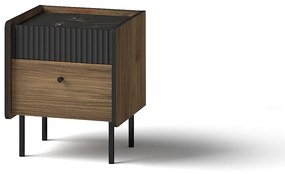 Noptieră Phelan P12 (Nuc warmia + Negru). 1062542