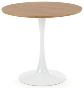 Masa de bucaterie Sting, lemn natural/alb
