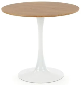 Masa de bucaterie Sting, lemn natural/alb