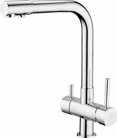 Baterie bucatarie Deante H317 mm crom 3 cai