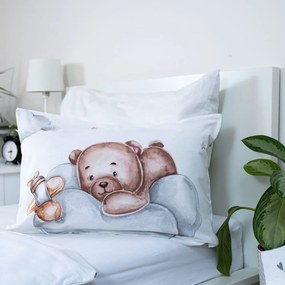 Lenjerie de pat pentru copii din bumbac pentru pătuț 100x135 cm Medvídek "Plane" – Jerry Fabrics