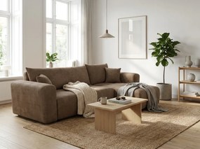 Coltar extensibil SORELA maro deschis, reversibil + 2 pernute gratuite