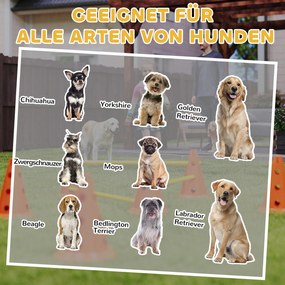 PawHut Set Agility pentru câini 3 piese echipament pentru antrenament set de obstacole cu 6 conuri 3 obstacole geantă | Aosom Romania