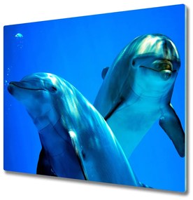 Tocator din sticla doi delfini