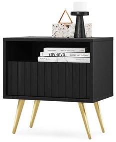 Noptieră Biel B3  (negru + auriu). 1098852