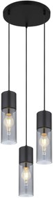 Globo Lighting Annika lampă suspendată 3x25 W negru 21000-3HB
