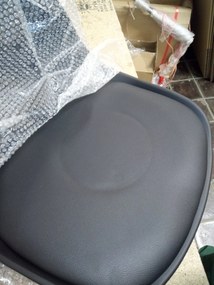 OFERTA Scaun de bar negru HOGA din piele ecologica gradul II