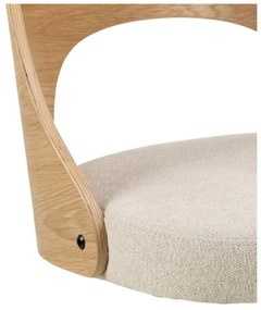 Scaun de dining bej/în culoare naturală Lucy – Actona