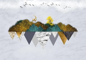 Fototapet - Cerb de aur (147x102 cm)