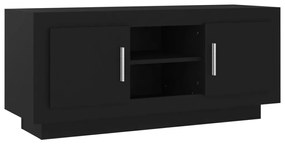 811791 vidaXL Comodă TV, negru, 102x35x45 cm, lemn prelucrat