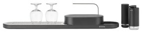 Organizator chiuveta Brabantia SinkStyle Set 1008496, 4 piese, Finisaj mineral, Rezistent la coroziune, Gri