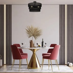 Lustră aplicată GLUM 3xE27/60W/230V neagră