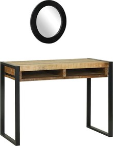 vidaXL Masă de Machiaj Maro 100 x 50 x 75 cm Lemn masiv de mango