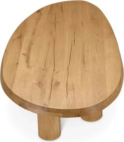 Masuta de cafea din lemn design LUX Prelude, Reclaimed oak