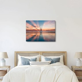 Tablou cu razele solare deasupra plajei Dayton (70x50 cm)