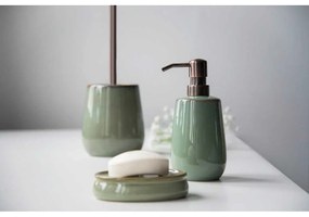 Set de accesorii de baie verde din ceramică Sermione – Wenko