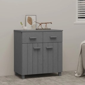 340438 vidaXL Servantă „HAMAR”, gri închis, 79x40x80 cm, lemn masiv pin