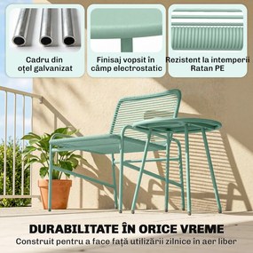 Outsunny set poliratan sintetic | Aosom Romania