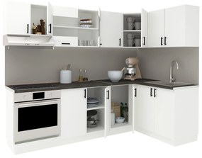 Set Bucatarie Colt Karo V34, Alb, Blat Thermo 28 mm, L 240 x 140 cm