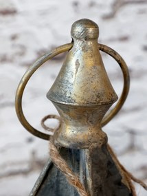 Brad decorativ din metal, finisaj zinc antichizat, H67 cm