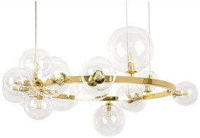Lustra moderna cu 15 de surse de lumina LINEA R85 auriu
