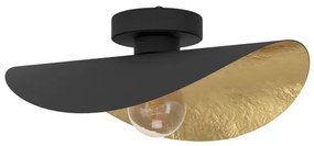 Plafonieră Eglo 390391 SACEDA 1xE27/40W/230V negru/auriu