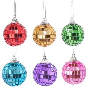 Ornamente de Crăciun 6 buc. din sticlă ø 4 cm Mirror Disco – Sass &amp; Belle