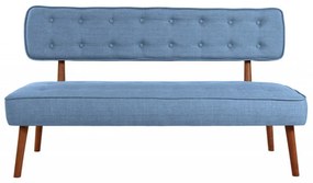 Canapea 2 Locuri, Lemn Solid, Westwood Loveseat, Albastru Indigo