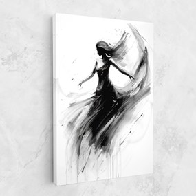 Tablou Canvas, 30x40cm, Dormitor si Living, Femei, Siluete, Dancing Woman Drawn