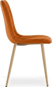 Scaun din catifea teracota LAVA