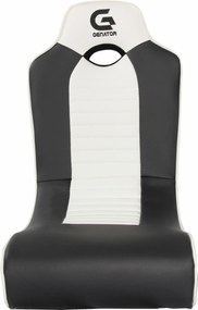 RESIGILAT- Fotoliu gaming, boxe încorporate, conectare Bluetooth, pliabil, PU, Negru/Alb