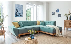 Colțar turcoaz extensibil (cu colț pe partea dreaptă) Dazzling Daisy – Miuform