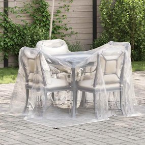vidaXL Prelata transparenta cu ochiuri 2x2 m polietilena