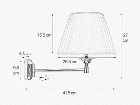 Aplica de perete din alama Elegant
