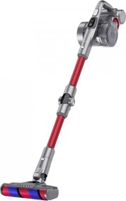 Aspirator vertical JIMMY H9 Flex, 600 W, 200 AW, 0,6 l, pliabil, autonomie 80 de minute, afișaj LED, tehnologie Double Cyclon, roșu/grizonat