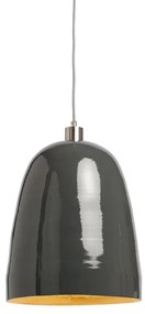 Lustra/ Pendul elegant cu abajur din bambus Saigon gri SAIGON/H/DG