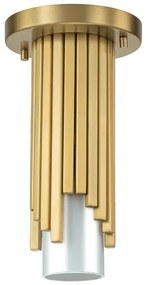 Elstead MARVELE-MP-AB-OPAL - Pendul cu tijă MARVELE 1xE14/40W/230V auriu