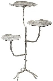 Masuta Leaf din metal argintiu 85 cm