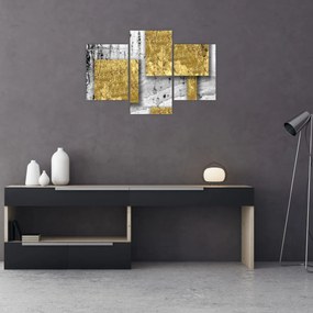 Tablou - Pătrate de aur N⁰3 (90x60 cm)