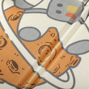 AIYAPLAY Covoraș pentru bebeluși față-verso, covoraș pentru târâre, temă astronauți și planete. | Aosom Romania