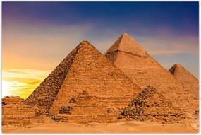 Tablou - Piremidele din Egipt (90x60 cm)