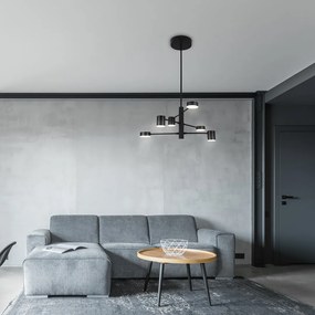 Lustra design industrial cu 6 spoturi LED SOLOMON 6355 RX