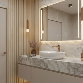 Baterie pentru baie Rea Drop cupru periat