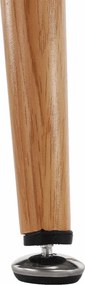 Masă de bar, negru/stejar, diametru 60 cm, IMAM