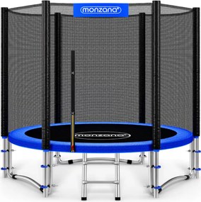 Monzana Trambulină cu plasă de siguranță JUMP, Ø244cm, negru/albastru