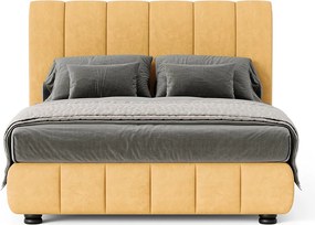 Pat tapițat Sophie cu saltea, 120/140/160/180 cm - 180x200