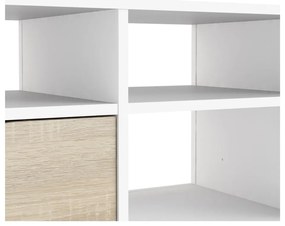 Comodă TV Tvilum Oslo, 117x57 cm, natural-alb