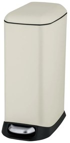 Coș de gunoi crem cu pedală din oțel 12 l Design – Wenko