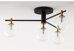 Lustră aplicată Jupiter 2034 FIGARO 4xG9/10W/230V negru/auriu/bej/transparent